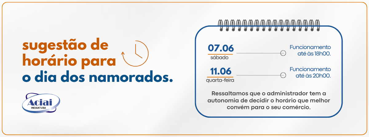 Horário de Dia dos Namorados
